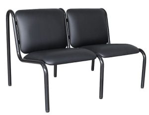 Sofá para Recepção de Escritório Linha Recepção Smart Preto