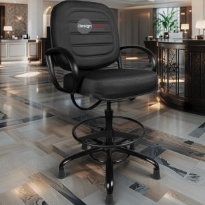 Cadeira Caixa Alta que Suporta até 250kg para Porteiros e Obesos, ideal para Portaria de Prédios e Condomínios