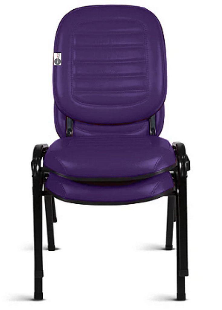 Cadeira Empilhável para Igrejas Evangélicas Linha Holy Roxo - Imagem 8