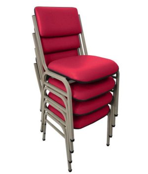 Kit com 4 Cadeiras para Auditórios Linha Hotel Smart Rosa