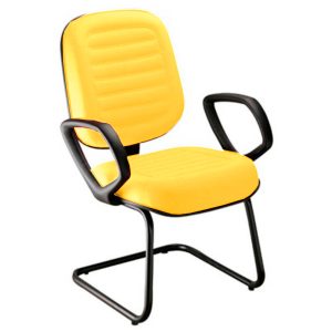 Cadeira Diretor para Auditório e Salas de Convenções Linha Blenda Amarelo