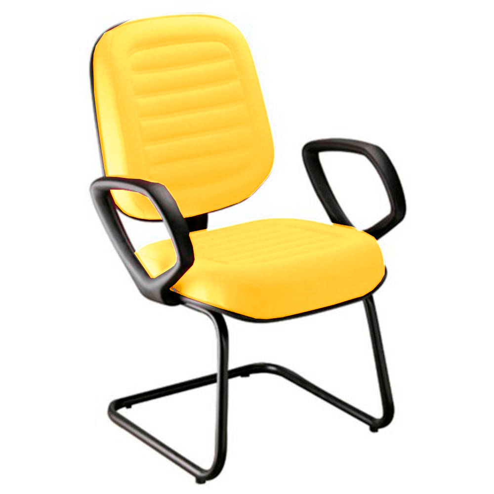 Cadeira Diretor para Auditório e Salas de Convenções Linha Blenda Amarelo