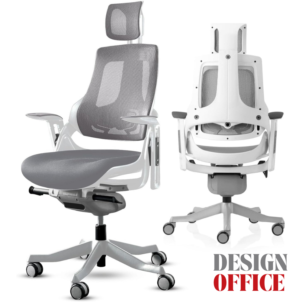 Cadeira Ergonômica Design Office Pro+ White – Edição Exclusiva com Estoque Limitadíssimo