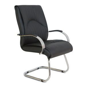 Cadeira Interlocutor para Sala de ReuniãoLinha Bologna Preto