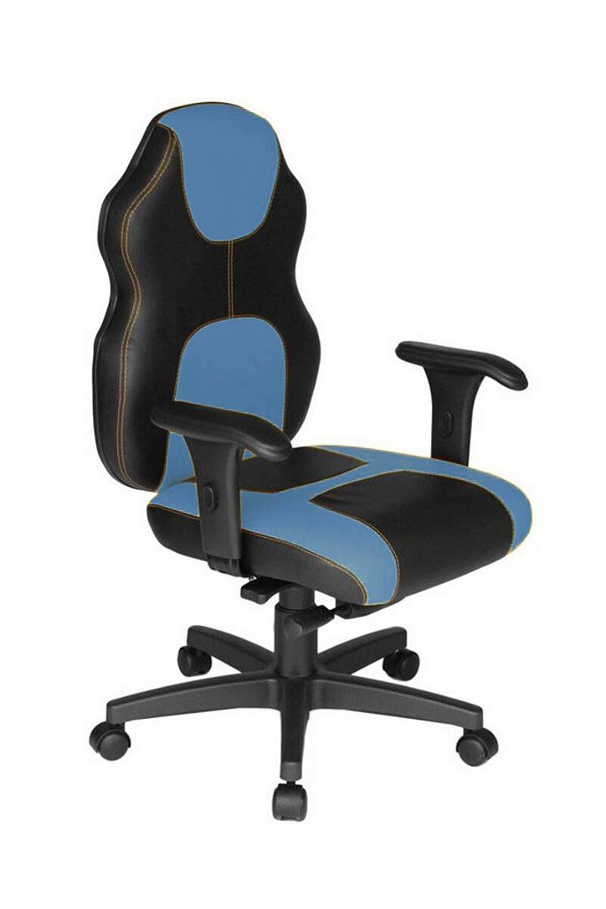 Cadeira Gamer Diretor Linha Gamer Racing Azul - Imagem 3