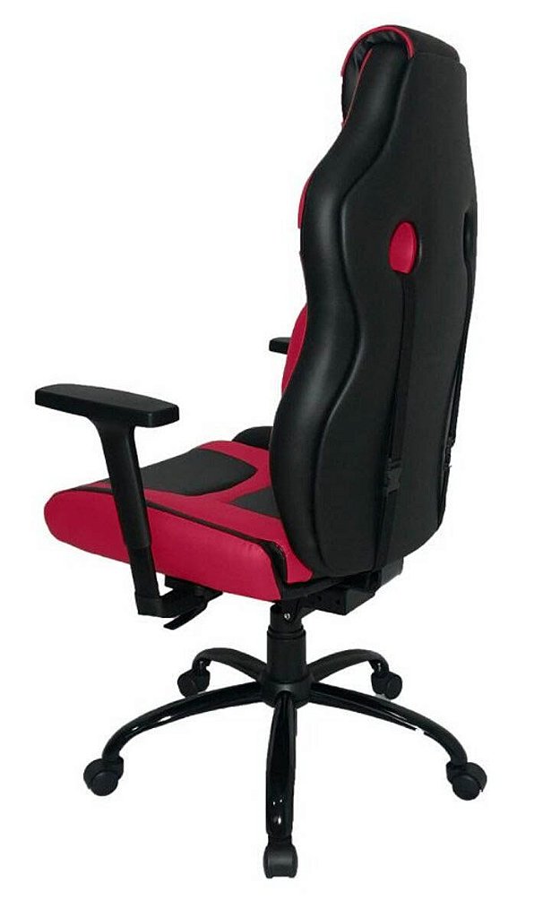 Cadeira Gamer com Almofada Linha Gamer Racing Rosa - Imagem 4