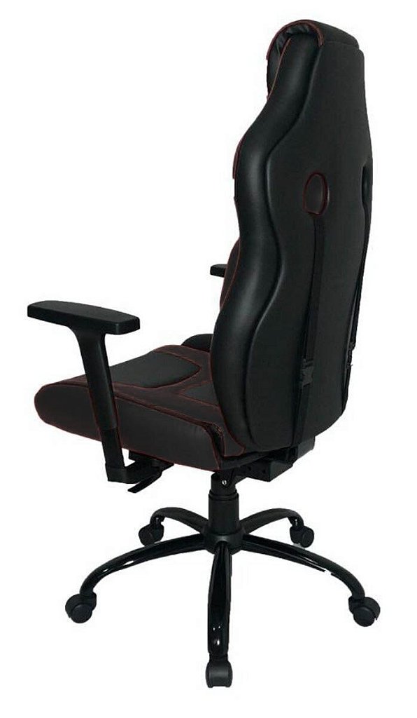 Cadeira Gamer com Almofada Linha Gamer Racing Preto - Imagem 4
