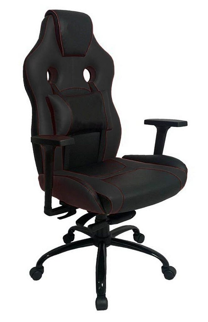 Cadeira Gamer com Almofada Linha Gamer Racing Preto