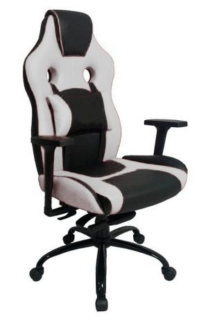 Cadeira Gamer com Almofada Linha Gamer Racing Branco