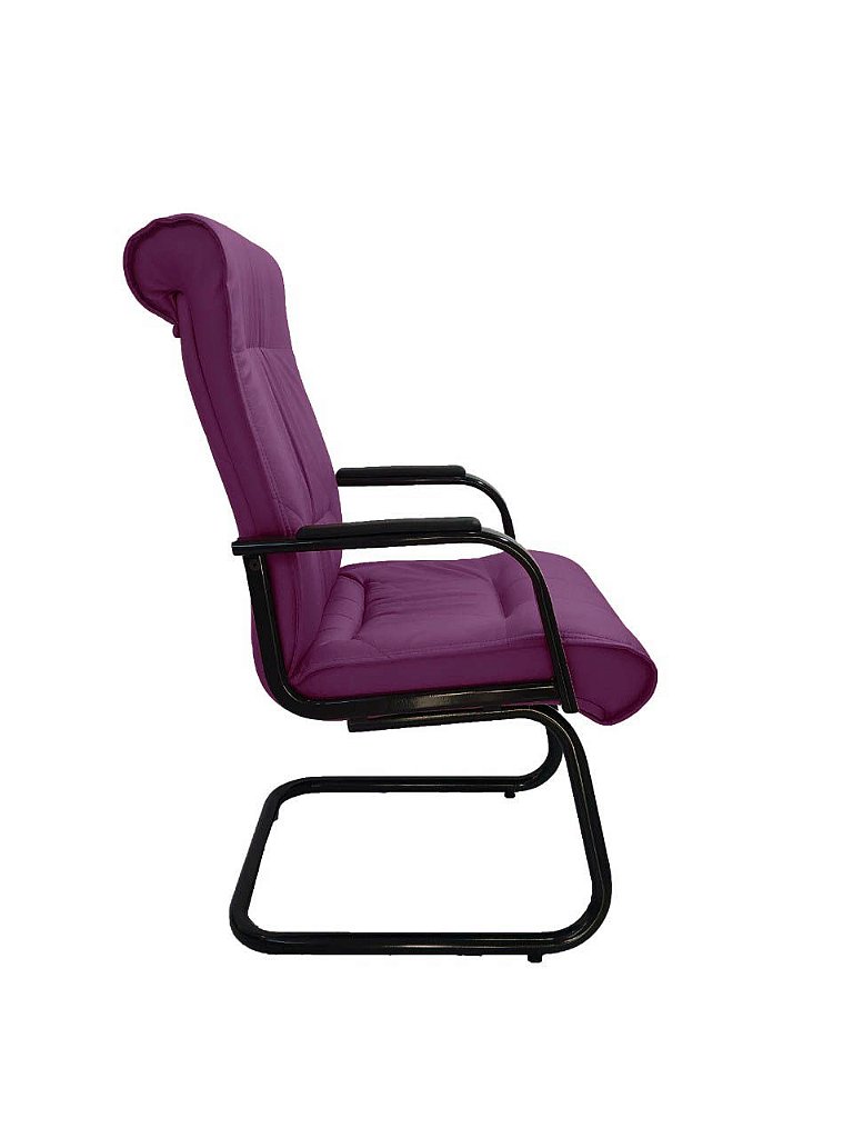 Cadeira Interlocutor para Escritório Linha Itália Roxo - Imagem 3