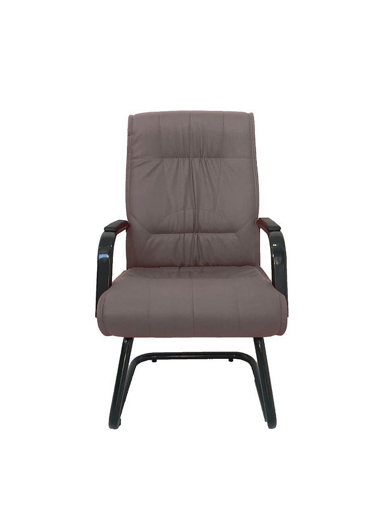 Cadeira Interlocutor para Escritório Linha Itália Marrom - Imagem 2