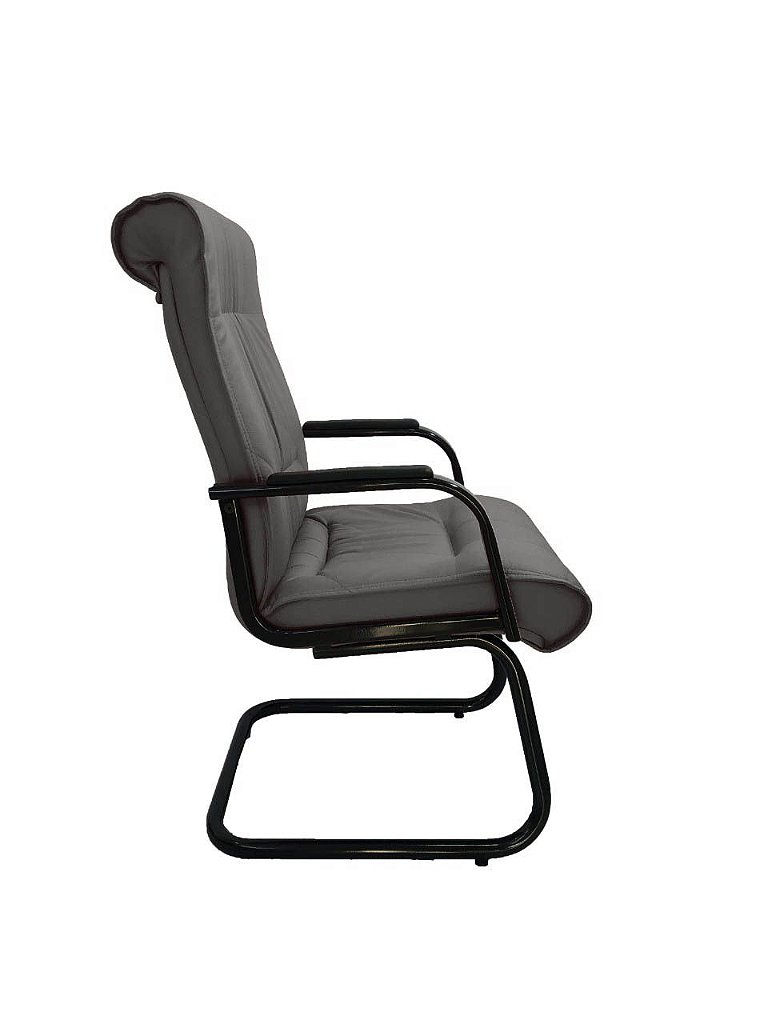 Cadeira Interlocutor para Escritório Linha Itália Cinza - Imagem 3