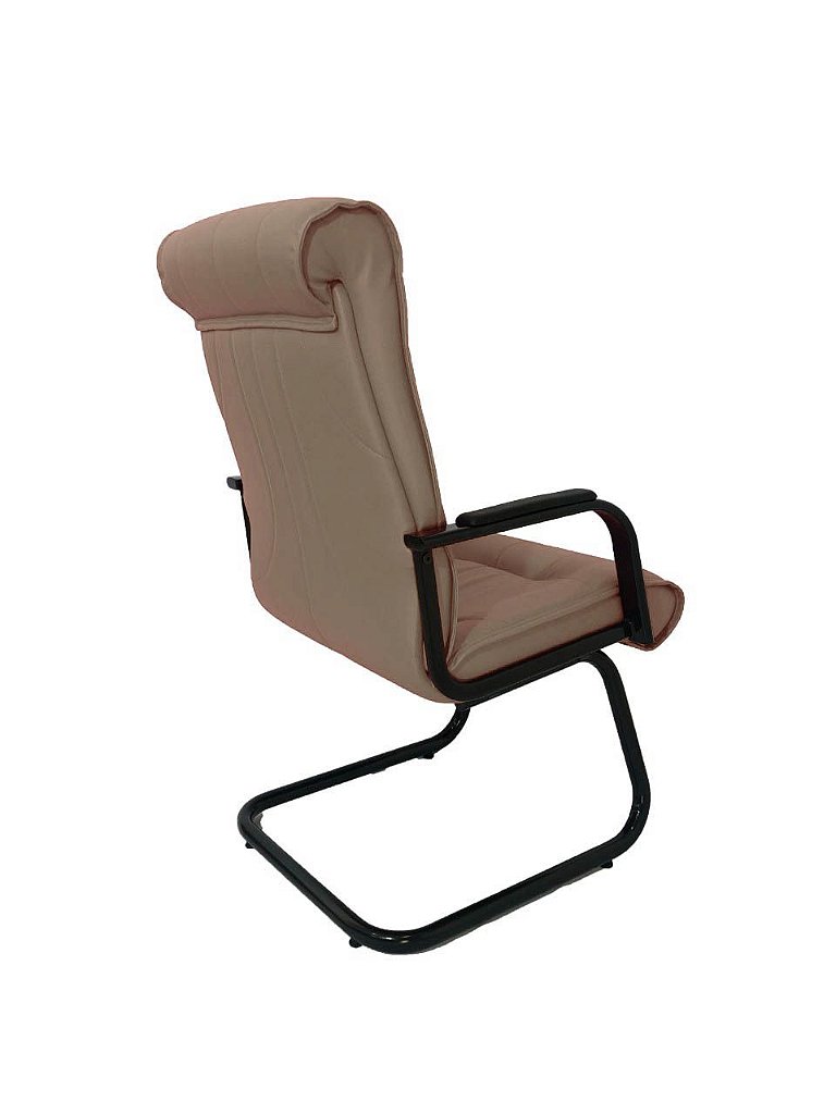 Cadeira Interlocutor para Escritório Linha Itália Bege - Imagem 4