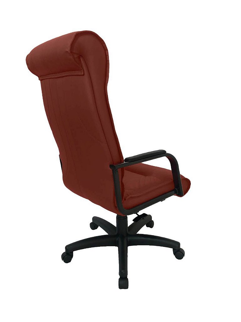 Cadeira Presidente para Escritório Linha Itália Vermelho - Imagem 4