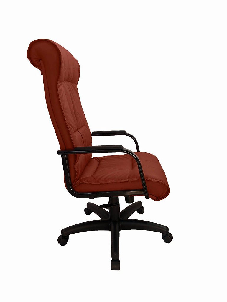 Cadeira Presidente para Escritório Linha Itália Vermelho - Imagem 3