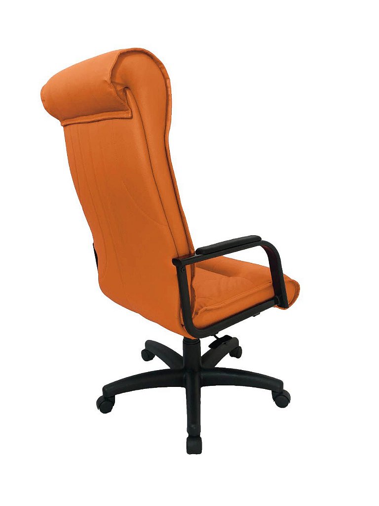 Cadeira Presidente para Escritório Linha Itália Laranja - Imagem 4