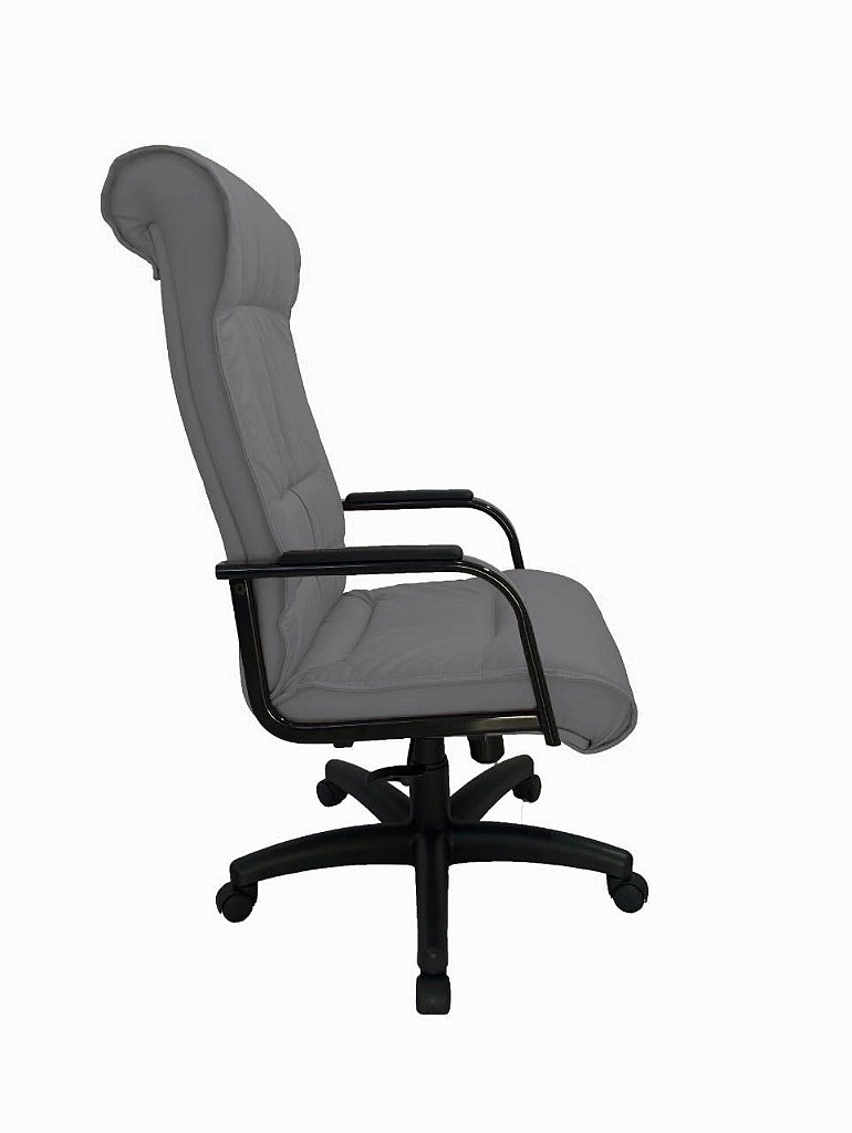 Cadeira Presidente para Escritório Linha Itália Cinza - Imagem 3