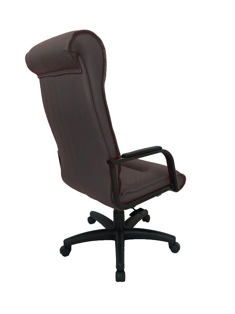 Cadeira Presidente para Escritório Linha Itália Marrom - Imagem 4