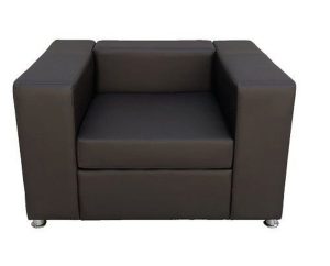 Sofá para Recepção de Escritório Linha Taranto Preto