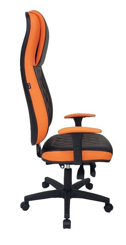 Cadeira Gamer para Home Office Linha Gamer Blenda Laranja - Imagem 3