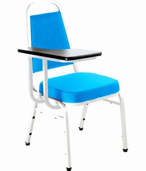 Cadeira Universitária Empilhável Linha Hotel Plus Azul