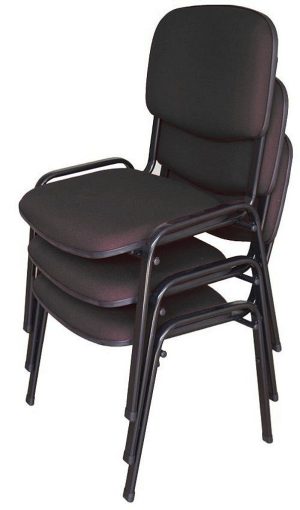 03 Cadeiras para Auditórios Linha Hotel Auditório Preto