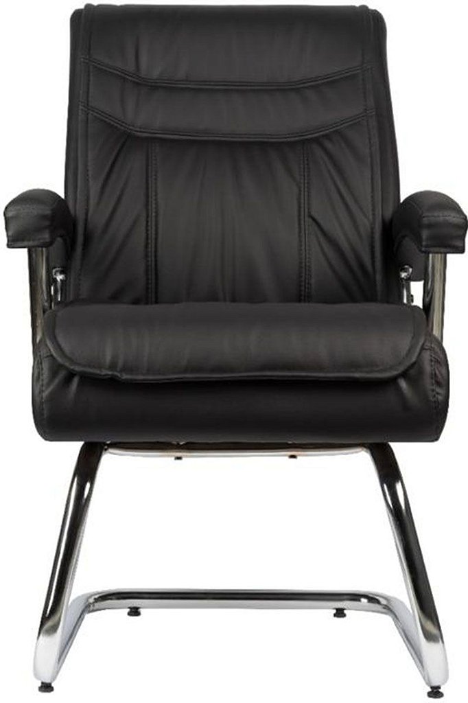 Cadeira Interlocutor para Escritório com Mola Ensacada Preto - Imagem 2