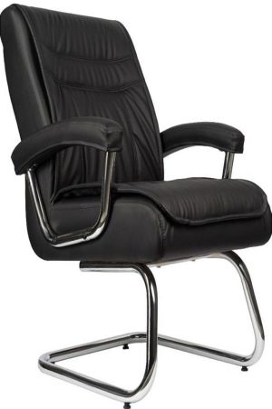 Cadeira Interlocutor para Escritório com Mola Ensacada Preto