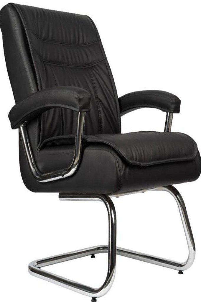 Cadeira Interlocutor para Escritório com Mola Ensacada Preto