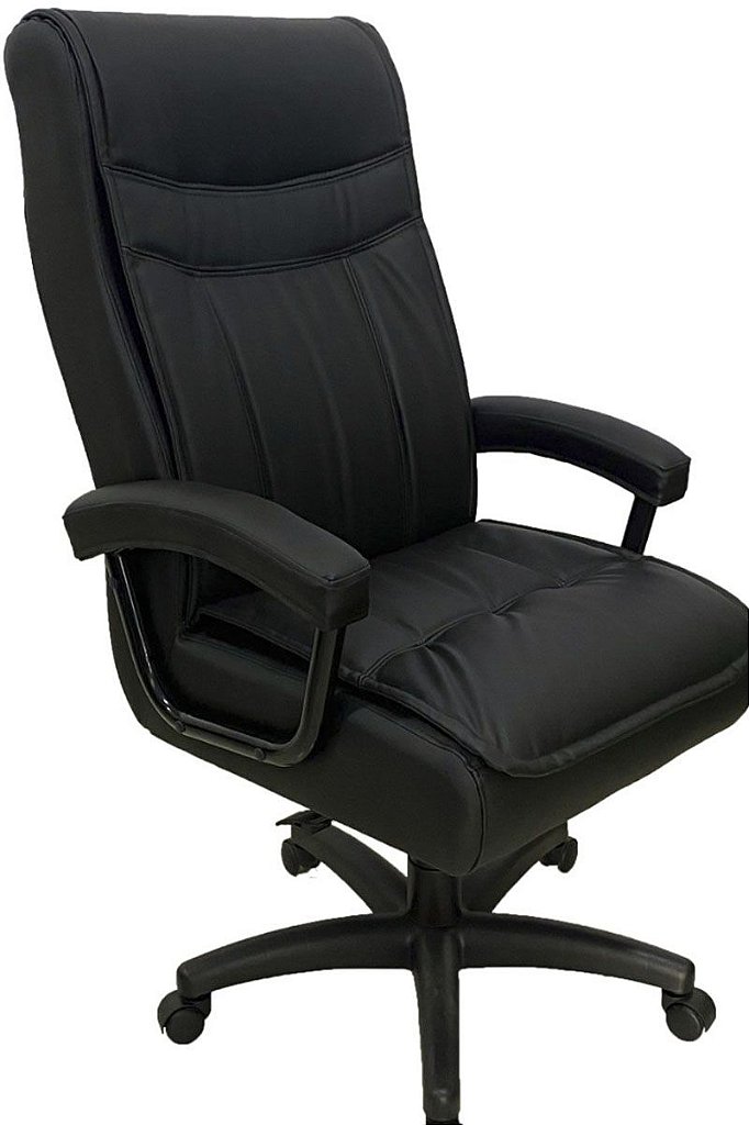 Cadeira Presidente para Escritório com Mola Ensacada Preto