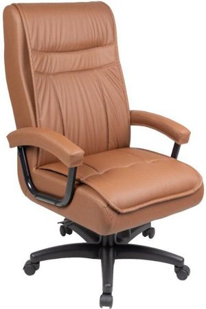 Cadeira Presidente para Escritório com Mola Ensacada Marrom
