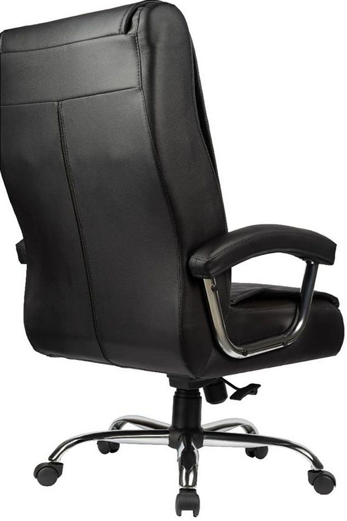 Cadeira Presidente para Escritório com Mola Ensacada Preto - Imagem 3