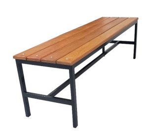 Banco para Vestiário com 1,5 Metros com 04 Ripas de Madeira