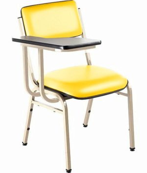Cadeira Escolar Universitária para Auditórios Linha Hotel Smart Amarelo