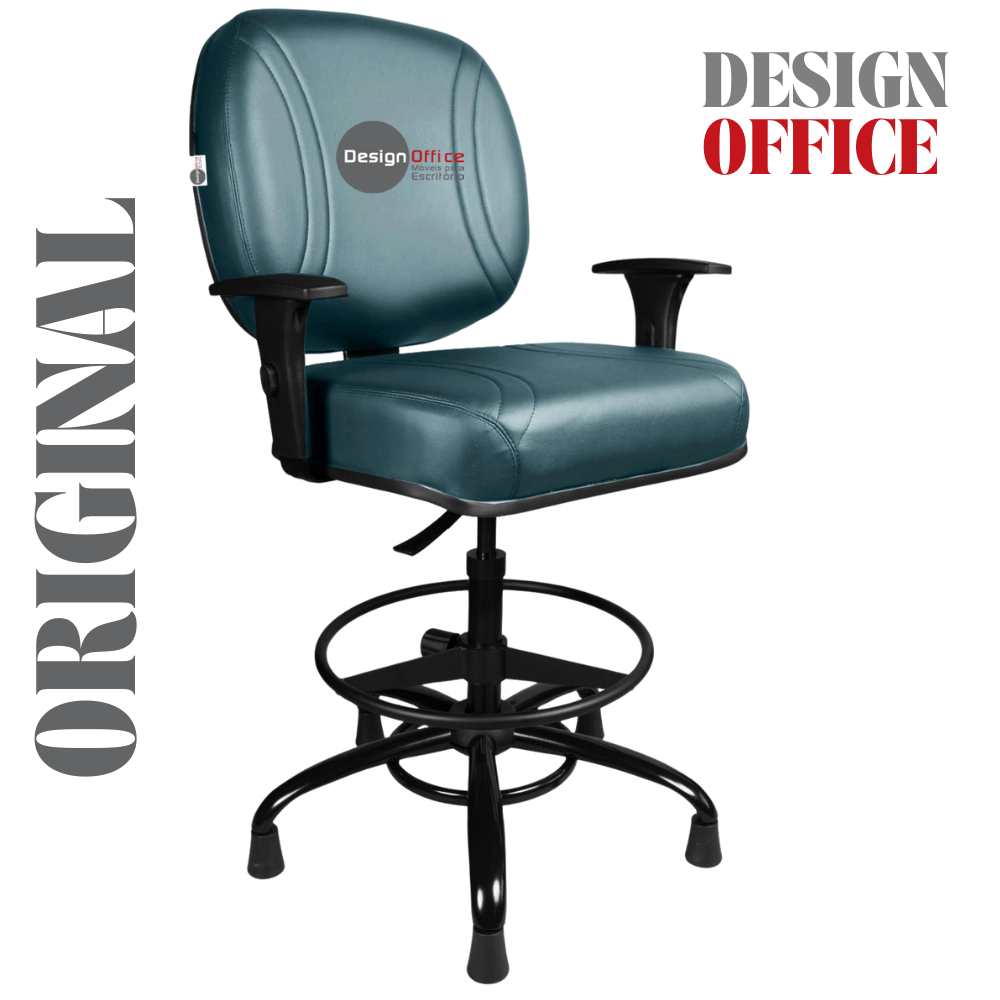 Cadeira Caixa Alta que Suporta até 250kg para Porteiros e Obesos, ideal para Portaria de Prédios e Condomínios - Imagem 3