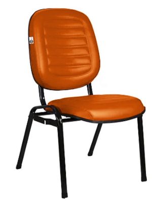 Cadeira Empilhável para Igrejas Evangélicas Linha Holy Laranja