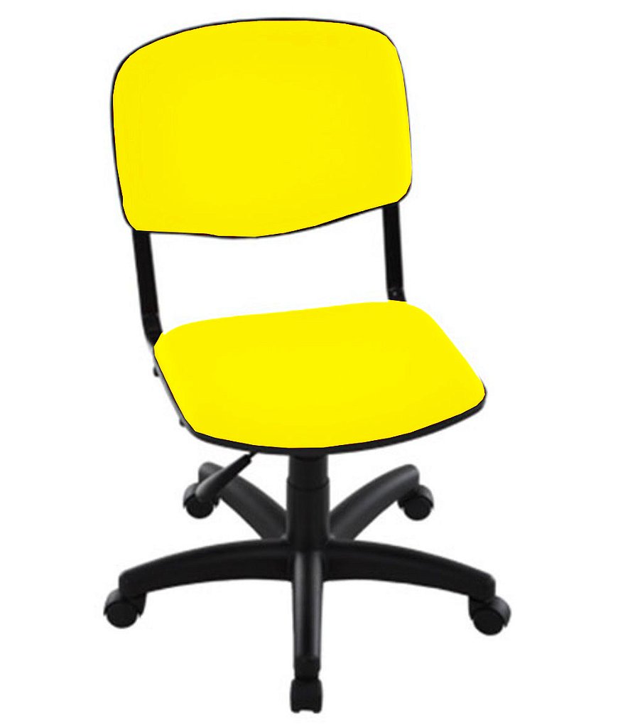 Cadeira Giratória para Auditórios Linha Hotel Auditório Amarelo