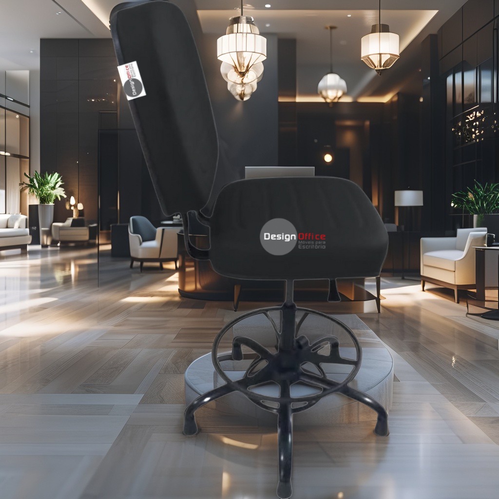 Cadeira Caixa Alta que Suporta até 250kg para Porteiros e Obesos, ideal para Portaria de Prédios e Condomínios - Imagem 2