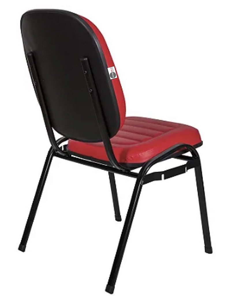 Cadeira Empilhável para Igrejas Evangélicas Linha Holy Vermelho - Imagem 3