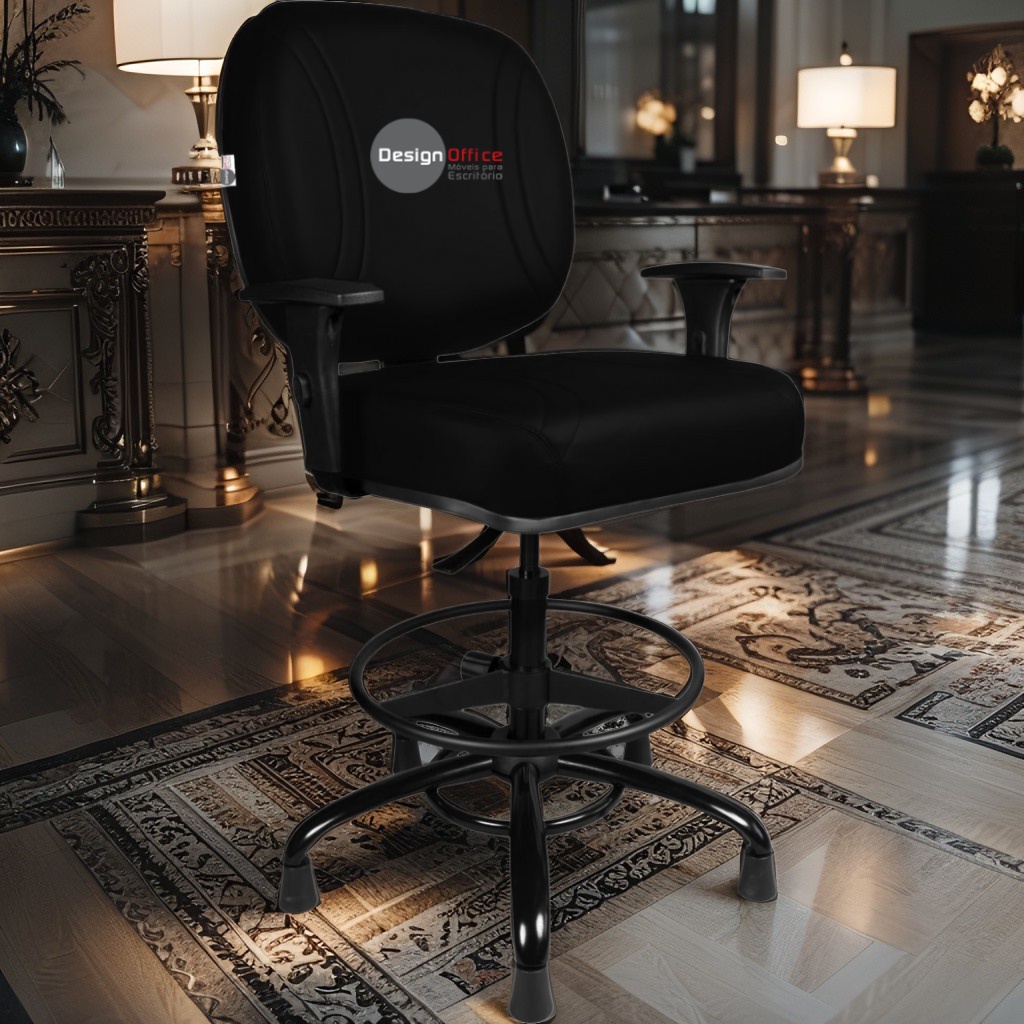 Cadeira Caixa Alta que Suporta até 250kg para Porteiros e Obesos, ideal para Portaria de Prédios e Condomínios