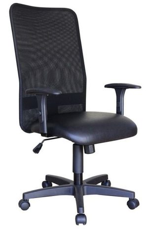 Cadeira para Escritório Encosto em Tela Mesh Peruggia Preto