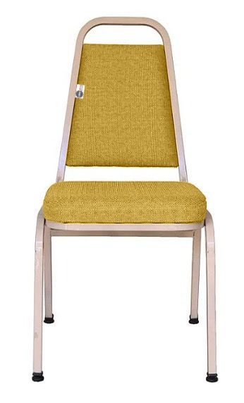 Cadeira Empilhável para Hotelaria Linha Hotel Jersey Amarelo - Imagem 2
