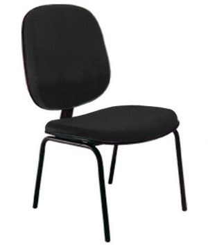 Cadeira para Igrejas Evangélicas Diretor Fixa para Escritório Linha Uno Preto