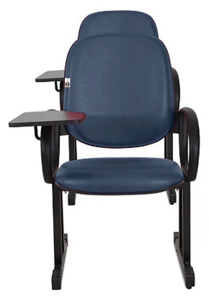 01 Cadeira Escolar para Auditório e Escolas com Prancheta Linha Dallas Auditório Azul - Imagem 5