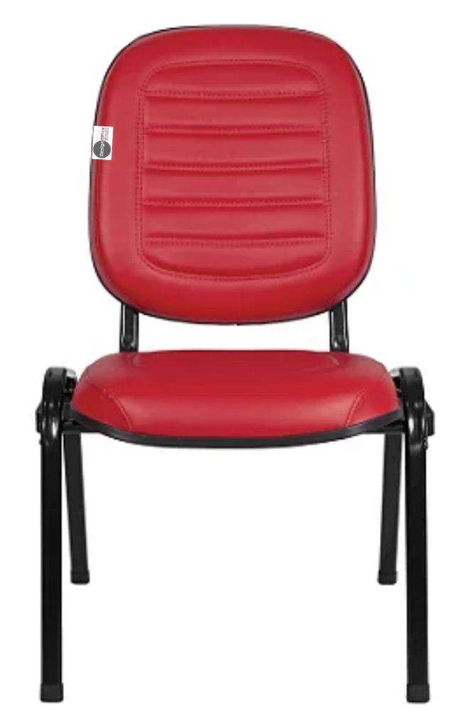 02 Cadeiras Empilhável para Igrejas Evangélicas Linha Holy Vermelho - Imagem 6