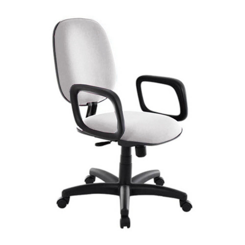 Cadeira Diretor para Escritório com Braços Linha Uno Branco