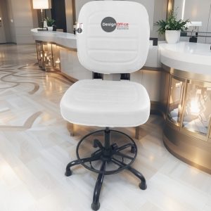 Cadeira Caixa Alta que Suporta até 250kg para Porteiros e Obesos, ideal para Portaria de Prédios e Condomínios