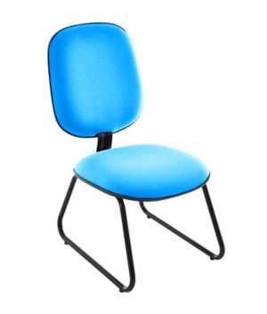 Cadeira para Igrejas Evangélicas Diretor Trapézio para Escritório Linha Uno Azul