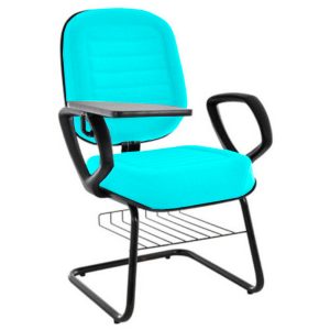 Cadeira Escolar  Universitária com prancheta para Escolas e Faculdades Linha Blenda Verde