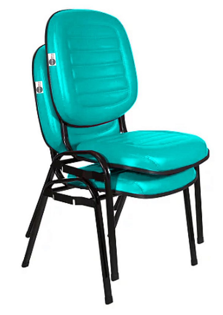 Cadeira Empilhável para Igrejas Evangélicas Linha Holy Verde - Imagem 5